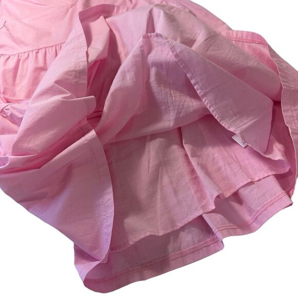 Papermoon Pink Tiered Babydoll Mini Dress, Small - Picture 6 of 11